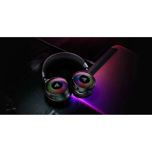 Гарнитура игровая Razer Kraken V4 Pro mini-jack/USB-A/BT/WL RGB черная - фото 4
