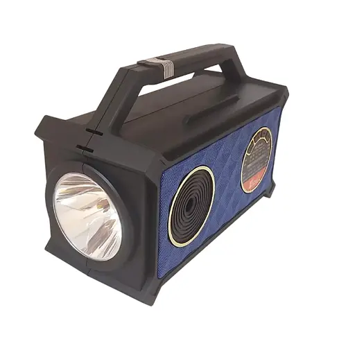 Портативна Bluetooth колонка FP-236-S-L радіо + зарядний пристрій + сонячна панель + 2 лампи