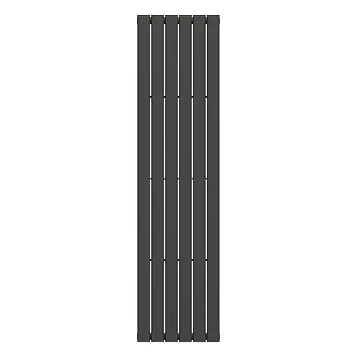 Вертикальний радіатор Navin Largo 452х1800-6, anticor, чорний муар 10-012033-4880, Чорний матовий - фото 1