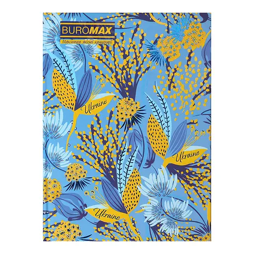 Записная книжка Floristica, А5, 96 листов, клетка, твердая обложка, голубая