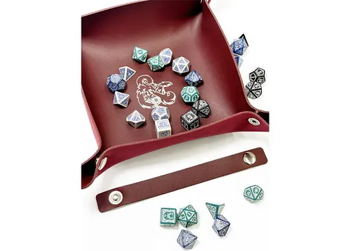 Настільна гра Планета Ігор Лоток для кубиків Дракон (бургунді) (Dice tray Dragon burgundy) (pi-dt006) - фото 5