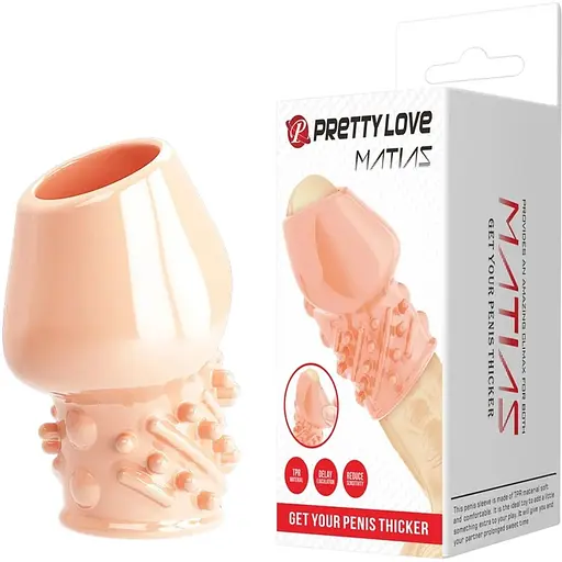 Насадка на пенис Pretty Love Matias 6.5 см телесный