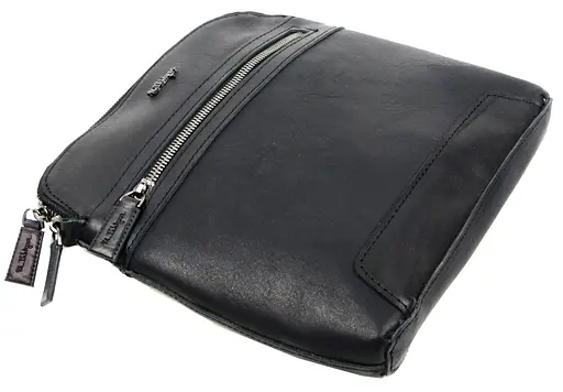 Мужская кожаная сумка на плечо Mykhail Ikhtyar 23х23х3,5 см sum0023008 - фото 3