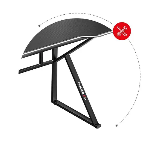 Комп'ютерний стіл HUZARO HERO 1.6 BLACK - фото 7