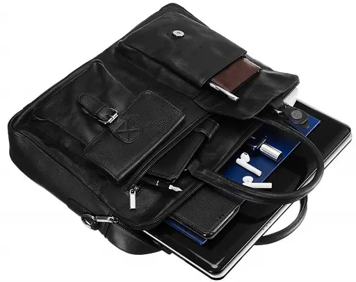 Кожаная сумка мужская Always Wild 39х29,5х11 см sum0019326 - фото 4