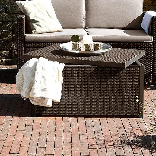 Стіл-скриня для саду пластиковий Keter Arica коричневий - фото 5