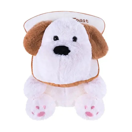 Дитяча м'яка іграшка "Песик" Bambi C46609 з тостом, розмір 24 см - фото 2