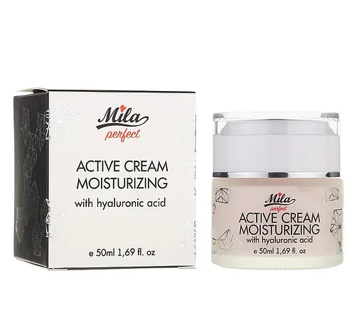 Увлажняющий крем с гиалуроновой кислотой Сream with hyaluronic acid Mila Perfect 50 мл - фото 2