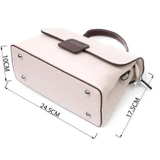 Сумка сэтчел для женщин Vintage из натуральной кожи 24.5х17.5х10 см sum0028989 - фото 3