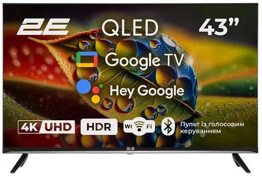 Телевізор 2E 2E-43A77Q 4K Google TV Wi-Fi - фото 1