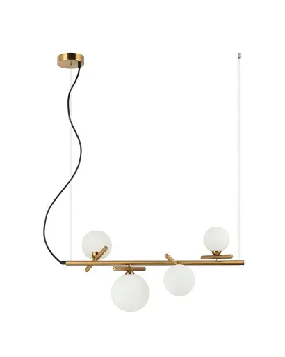 Подвесной светильник Italux PND-5622-4-BRO-W Reverso G9 4x25W IP20 латунный - фото 1