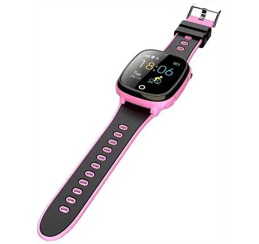 Подарунковий дитячий смарт-годинник Lemfo HW11 Aqua Plus з камерою і GPS-відстеженням Рожевий - фото 5