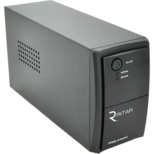 ИБП Ritar RTP500L-UX-IEC (300W) Proxima-L, LED, AVR, 3st, USB, 4xIEC-320 C14, 145-290Vac, 1x12V4.5Ah, plastik Case (314 x 97 X 143) 4 кг Q4