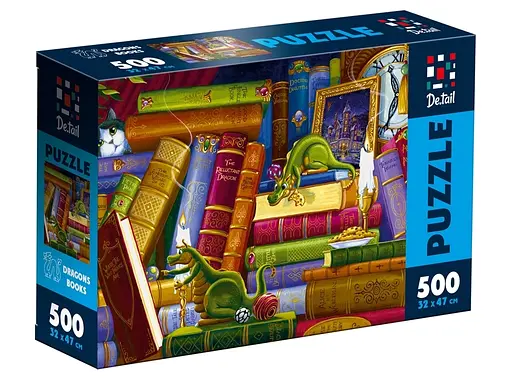 Пазли De.tail Книги про драконів, 500 деталей, DT500-12