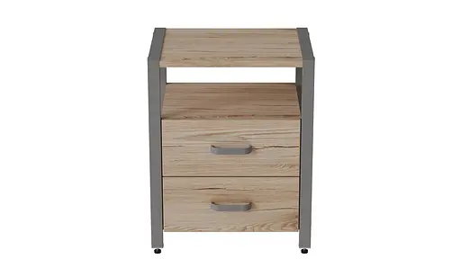 Тумба універсальна Ferrum-decor Вів'єн 2/2 50x41x40 сірий ДСП Дуб Сан-Марино 16мм (FRD-104167) - фото 7