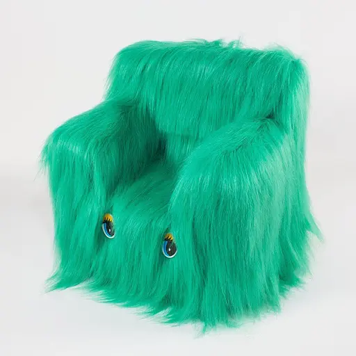 Детский Стульчик Пушистик 43см зелёный