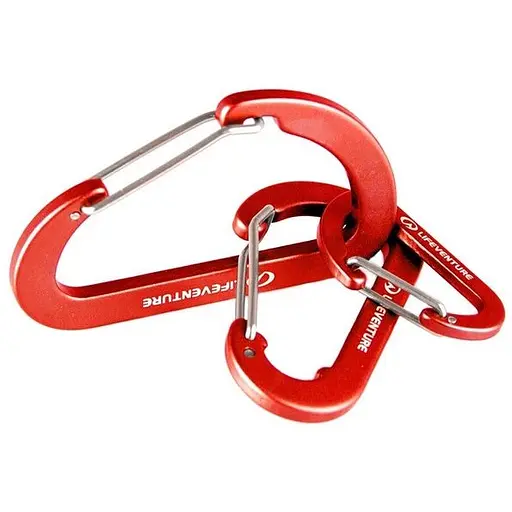 Комплект карабінів-брелків Lifeventure Karabiners Червоний (1012-68110R)