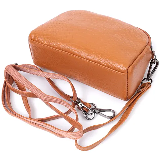 Сумка для женщин Vintage на два отделения из натуральной кожи 19х12х7 см sum0027014 - фото 5