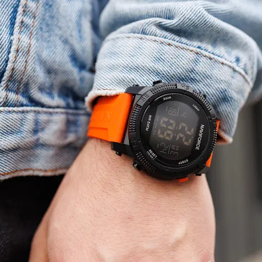 Наручний годинник чоловічий Naviforce Europe Orange Чорний (3154) - фото 3