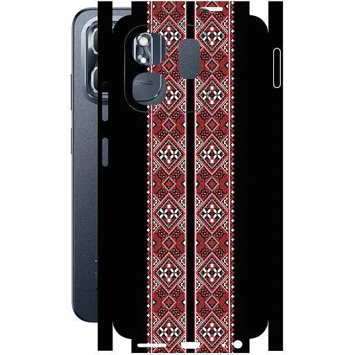 Захисна плівка StatusSKIN для Infinix Hot 50i X6531 Корпус Вініл Вишиванка 3