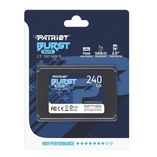 SSD-накопитель 240 ГБ Patriot Burst Elite 2.5 SATAIII TLC (PBE240GS25SSDR) - фото 3