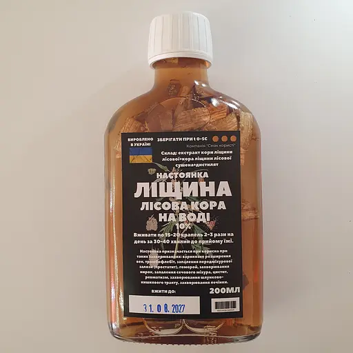 Водная настойка на коре лещины лесной 200 мл - фото 1