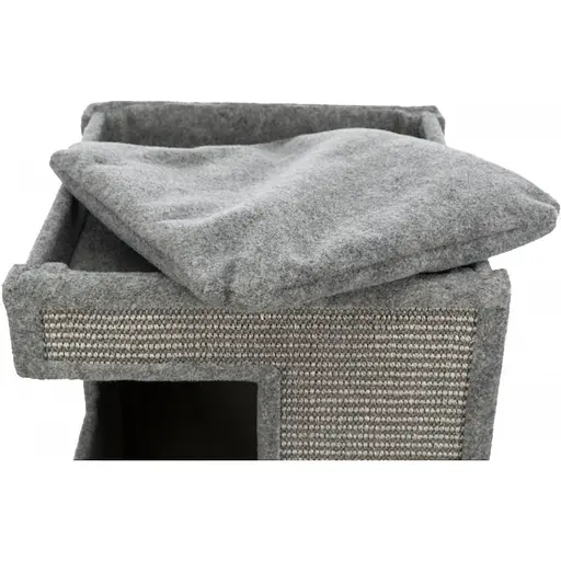 Когтеточка-домик Trixie Gabriel для кошек сизаль серая 38х38х78 см [CD] - фото 8