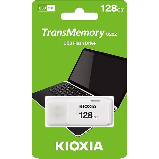 Флеш-накопичувач Kioxia USB 128GB TransMemory U202 White (LU202W128GG4) - фото 3