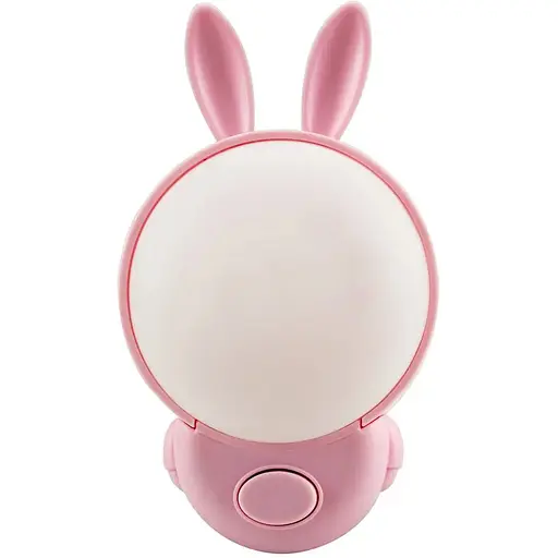 Ночник в розетку с кнопкой BG-804 светодиодный светильник Зайка Пудровая 2 Вт - фото 1