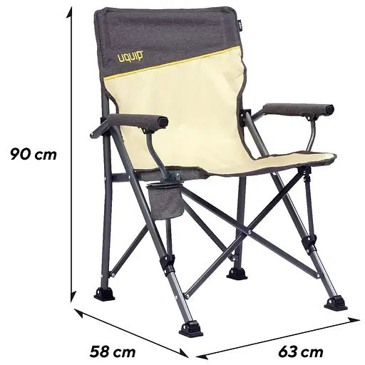 Крісло розкладне Uquip Roxy пісочно-сіре (DAS303229) - фото 6