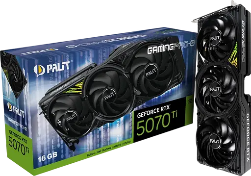 Відеокарта GeForce RTX 5070 Ti 16GB Palit GamingPro-S (NE7507T019T2-GB2031U)