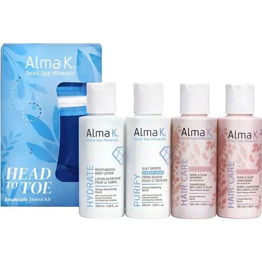 Набір дорожній для догляду за тілом і волоссям Alma K Head to Toe Essentials