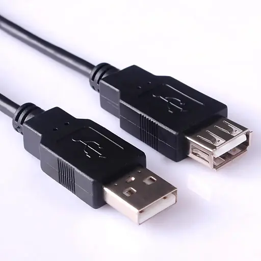 Кабель USB AM-AF (продолжитель), 2.0 м черный