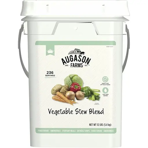 Сублимированная смесь тушеных овощей Augason Farms 236 порций, 25 лет срок хранения