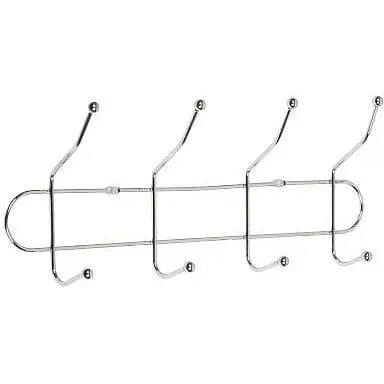 Вішалка настінна на 4 підвійні гачки, 31.5х8х13 см x2-253