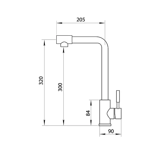 Смеситель для кухни из нержавеющей стали Nett WS-33 Нержавеющая сталь - фото 5