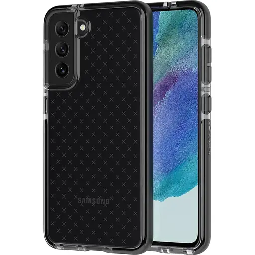 Оригинальный противоударный силиконовый чехол Tech21 Evo Check для Samsung Galaxy S21 FE Black T21-9080
