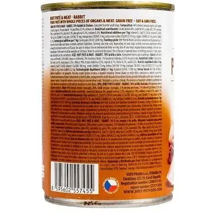 Влажный корм Brit Care Pate&Meat для собак с кроликом 400 г - фото 4
