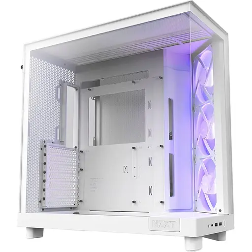 Корпус NZXT H6 Flow RGB All White (CC-H61FW-R1) без блока питания - фото 2