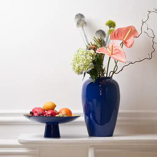 Ваза MBM HOME Елізіум залізна глибокий синій золотий 230х230х350 мм (VB-04 DEEP BLUE/GOLD) - фото 14