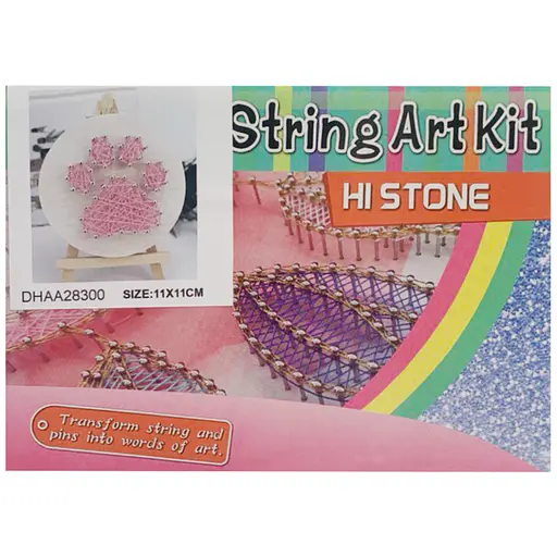 Детский набор для творчества стринг-арт "Лапка" YG0115(28300) деревянная основа