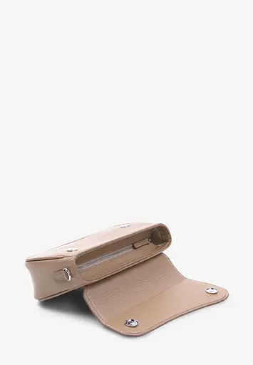 Жіноча шкіряна сумка Nona карамель краст - фото 8