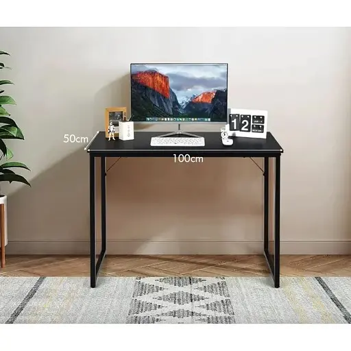 Письменный стол Costway Homart со стальным каркасом черный - фото 8