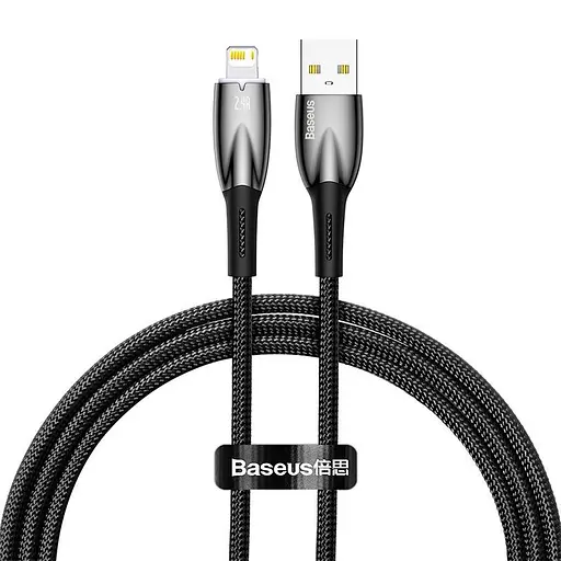 Кабель Baseus Lightning Glimmer Series Fast Charging Data Cable 1 м, 2.4A - фото 1