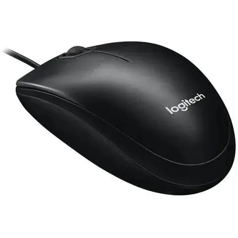 Миша Logitech M100 чорний USB оптична 1000 dpi 3 кнопки 1.8 м (910-006652) - фото 1