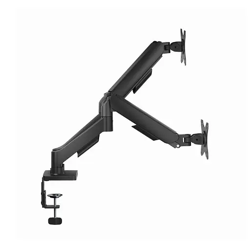 Кронштейн настільний для 2 моніторів Gembird MADA2U01 USB 17-32 дюйми Black - фото 3