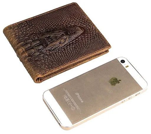 Мужской кожаный кошелек Vintage 11.5x9.5 см acs0015358 - фото 4