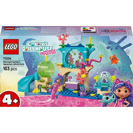 Конструктор LEGO Gabby's Dollhouse Аквариумные приключения русалочки Габби 103 детали (11204)