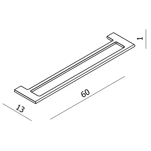 Тримач для рушника Volle Fiesta універсальний 15-77-380 Хром - фото 2
