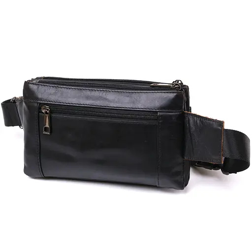 Кожаная мужская сумка на пояс Vintage 21,5х13х3 см sum0020150 - фото 2